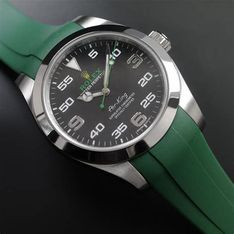 rubber strap for rolex air king|Rolex Air-King rubber.